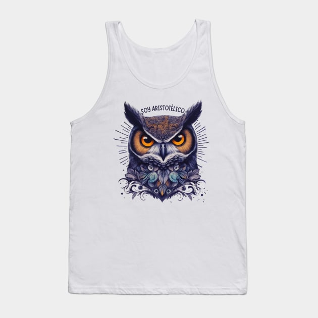 I’m Aristotelian quote for owl fans Tank Top by CachoGlorious